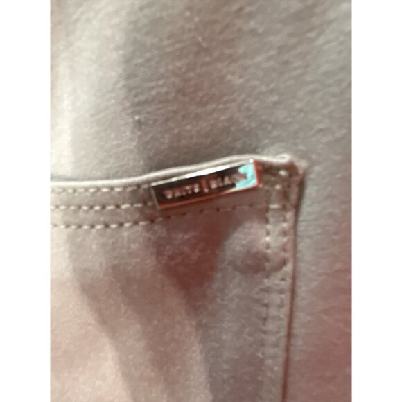 White House Black Market WHBM Skimmer Jeans Ankle Zippers Tan Size 6 Pre-Own EUC - Picture 6 of 9